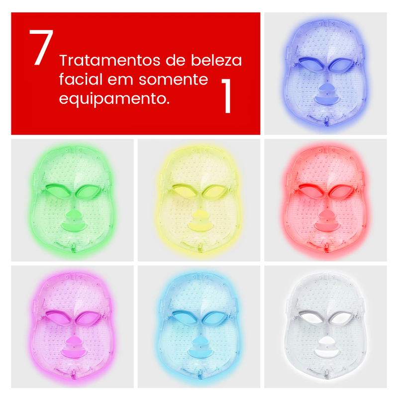 Máscara LED 7 em 1 FaceMask